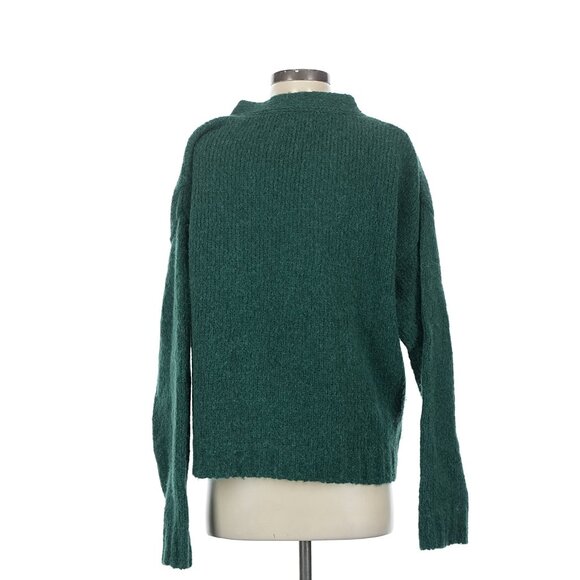 James Street Co. JS Oversized Cardigan in Hunter Green Small - Picture 3 of 5